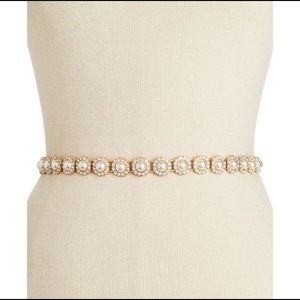 Kate Spade pearl and stone wedding belt